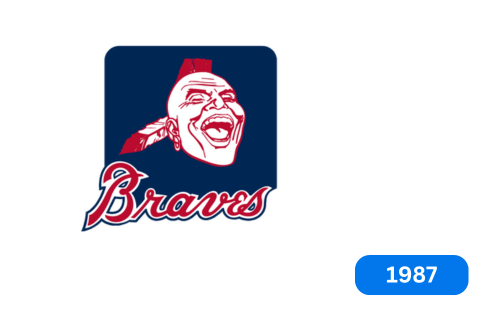 Atlanta Braves Logo 1987-1989
