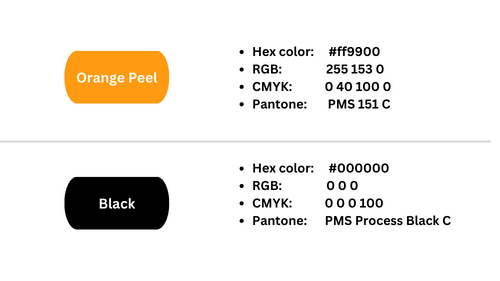 color codes of Amazon logo